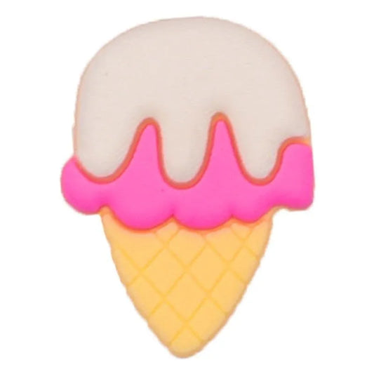 Vanilla two scoops ice cream shoe charm BC