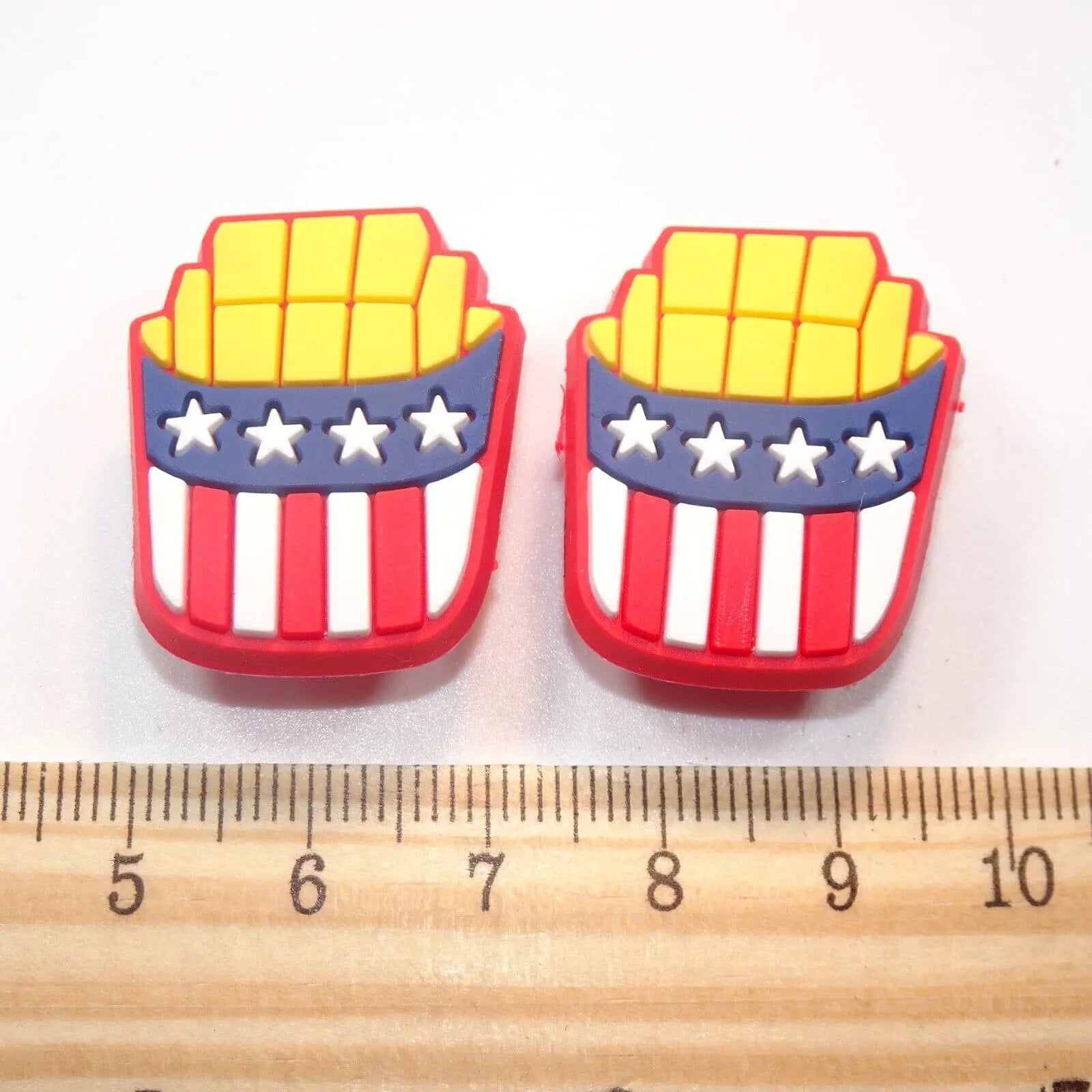 2 French Fries Cartons Shoe Charm
