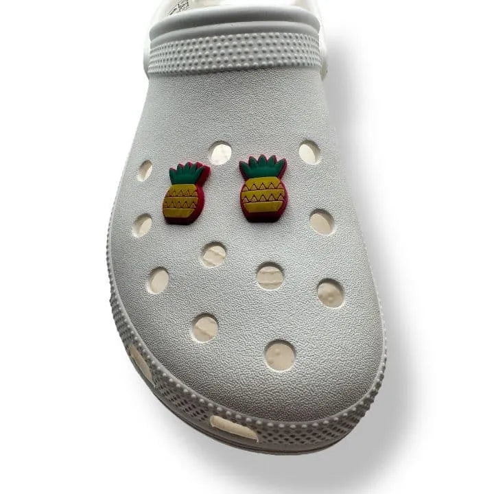 Pineapple with Pink border shoe charm BC