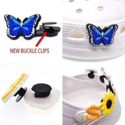 Shoe charms - 2 Blue fish