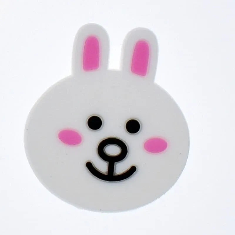 White rabbit portrait shoe charm BC