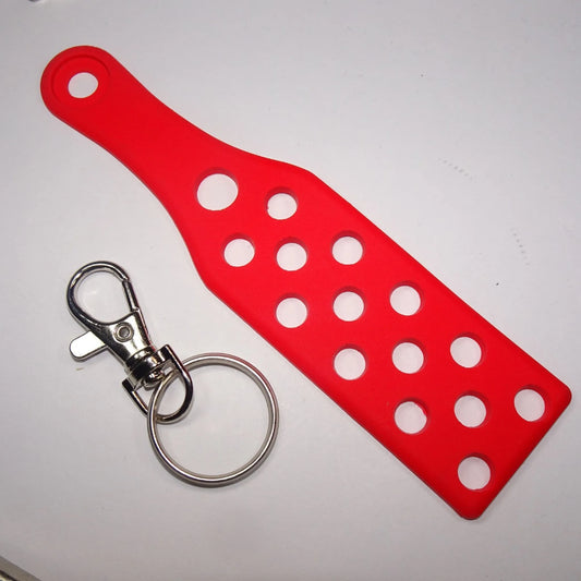 Bagtag - Silicone keyfob Red