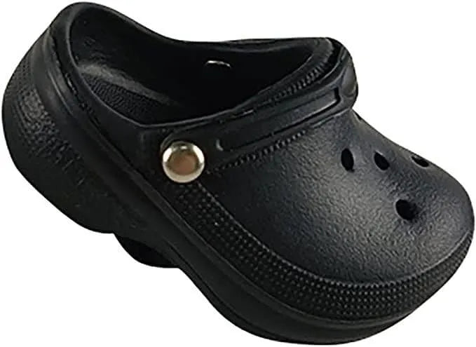 Shoe charm- Mini Croc black MC-05 postage free included
