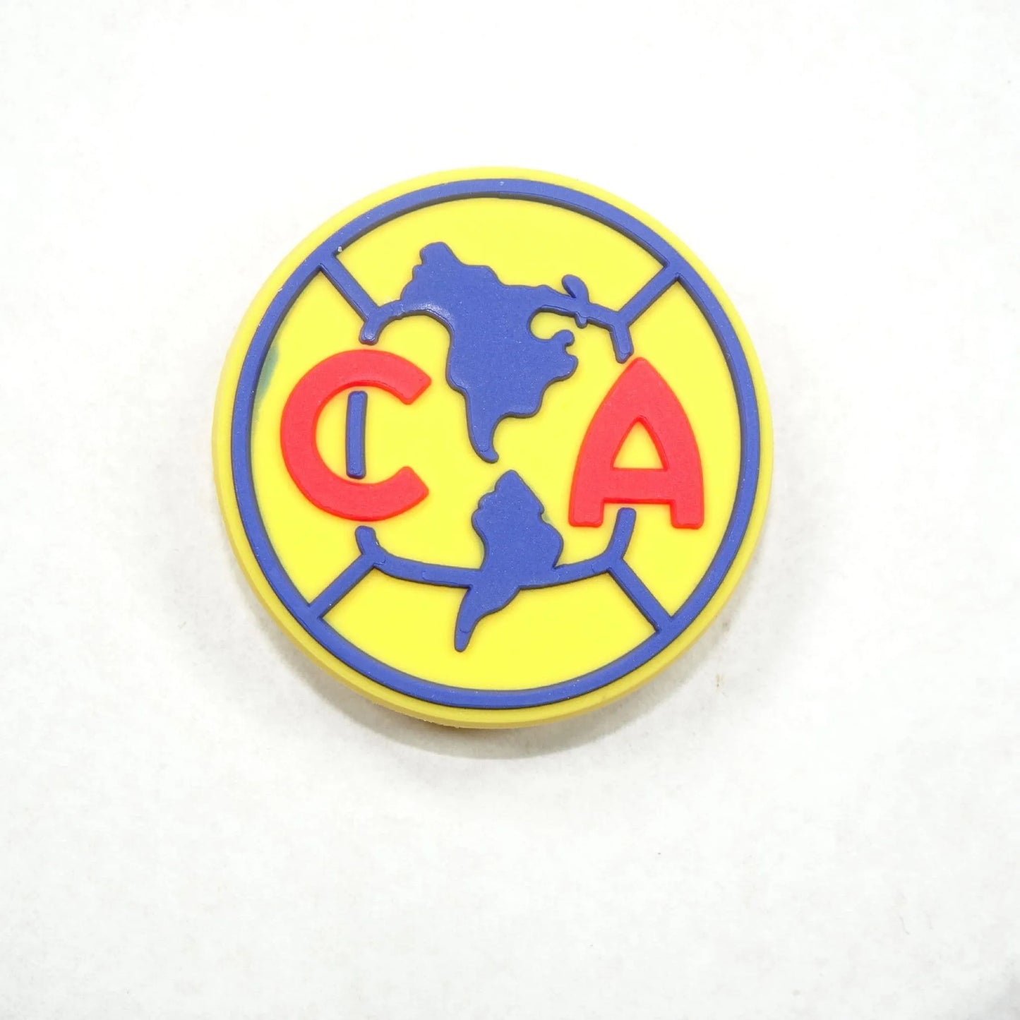 Club America Football Club Badge Blue And Yellow Shoe Charm