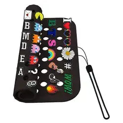 Display pad - Silicone panel Black portable, roll up, wall display,