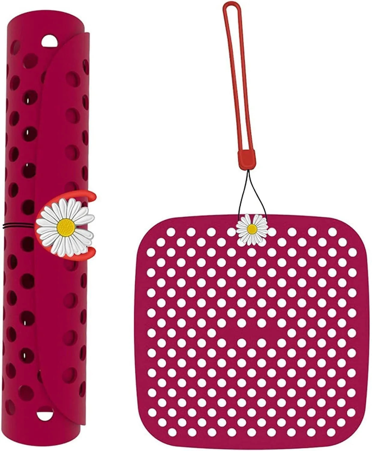 Display pad - Silicone panel rectangular Maroon
