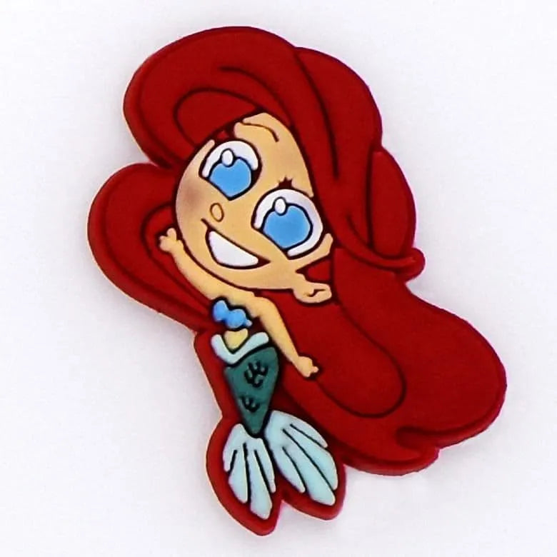 Mermaid Red Hair Pretty Lady Shoe Charm
