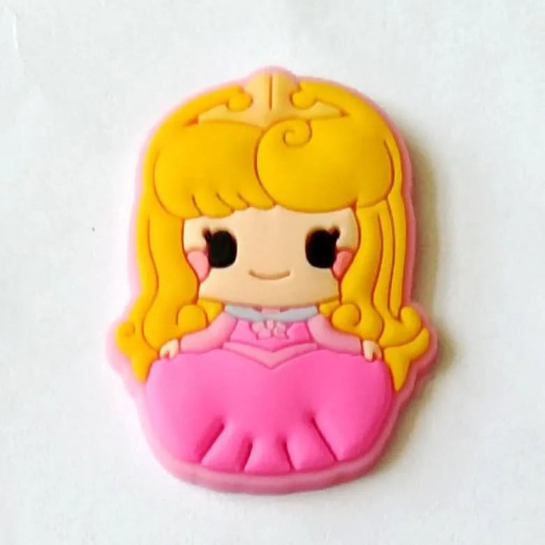 Pink Dress Courtsy Pretty Lady Shoe Charm