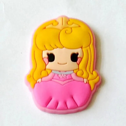 Pink Dress Courtsy Pretty Lady Shoe Charm