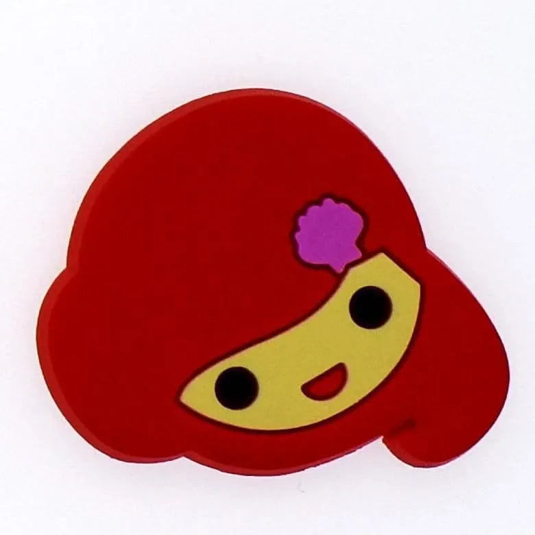 Red Hair Face Pretty Lady Shoe Charm