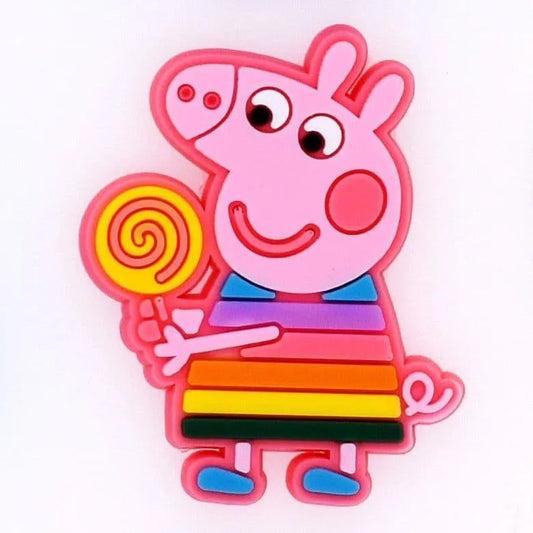 Lollipop Peppa Shoe Charm