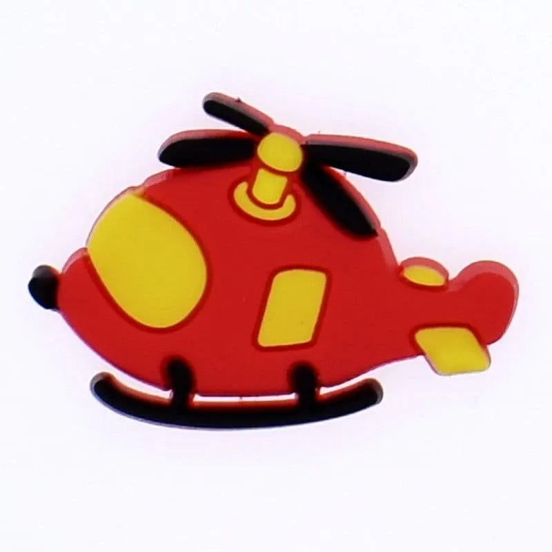 Helicopter Shoe Charm