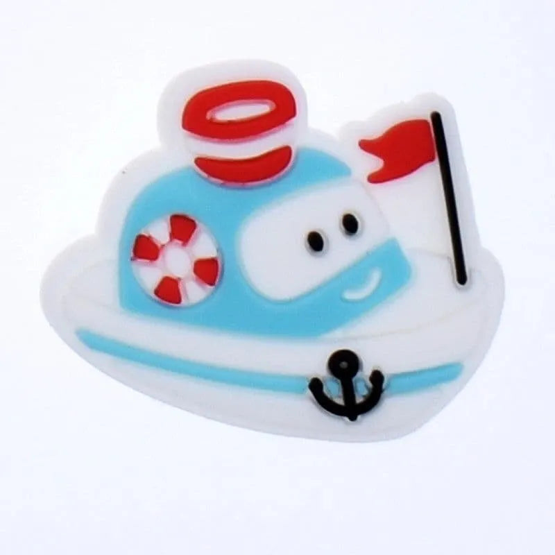 Motor Boat Shoe Charm