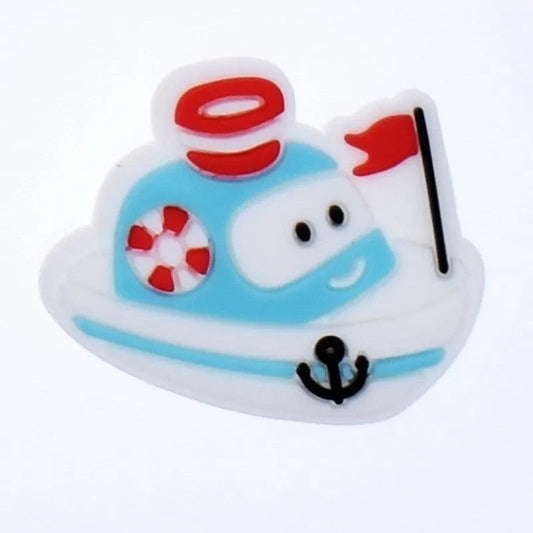 Motor Boat Shoe Charm