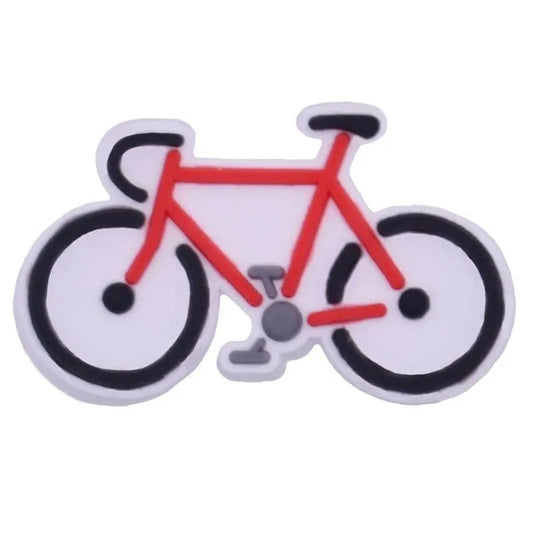 Red Bicycle Shoe Charm