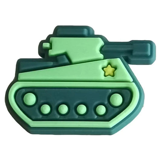 Green Tank Shoe Charm