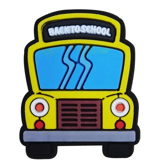 School Bus Front Shoe Charm