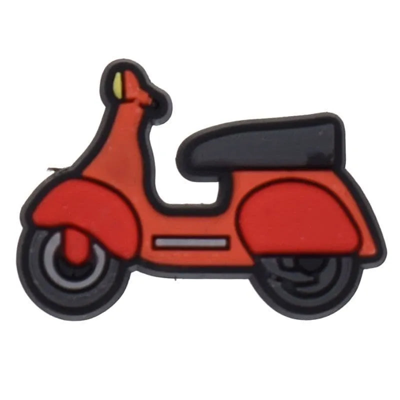 Red Scooter Shoe Charm