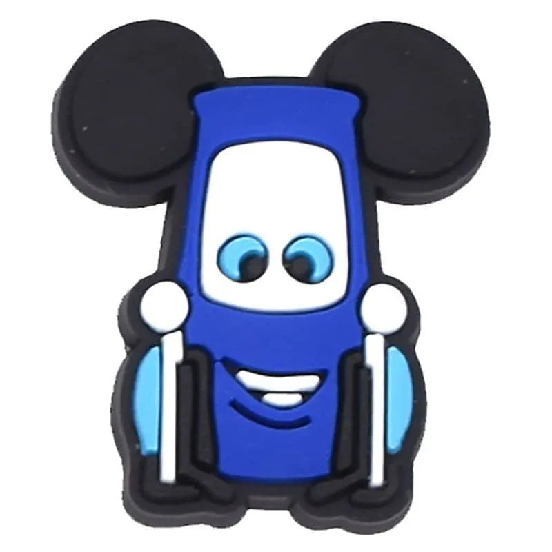 Blue Mickey Ears Micro Car Shoe Charm