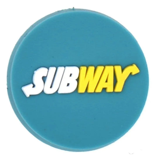 Subway Round Badge Logo Shoe Charm