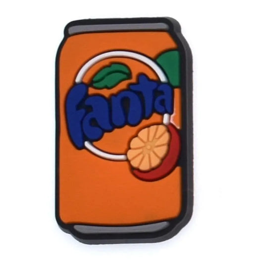 Fanta Orange Soda Can Shoe Charm