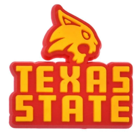 Texas State Bobcat Stylised Bar Shoe Charm