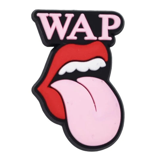 Wap Cardi B Stylized Logo Shoe Charm