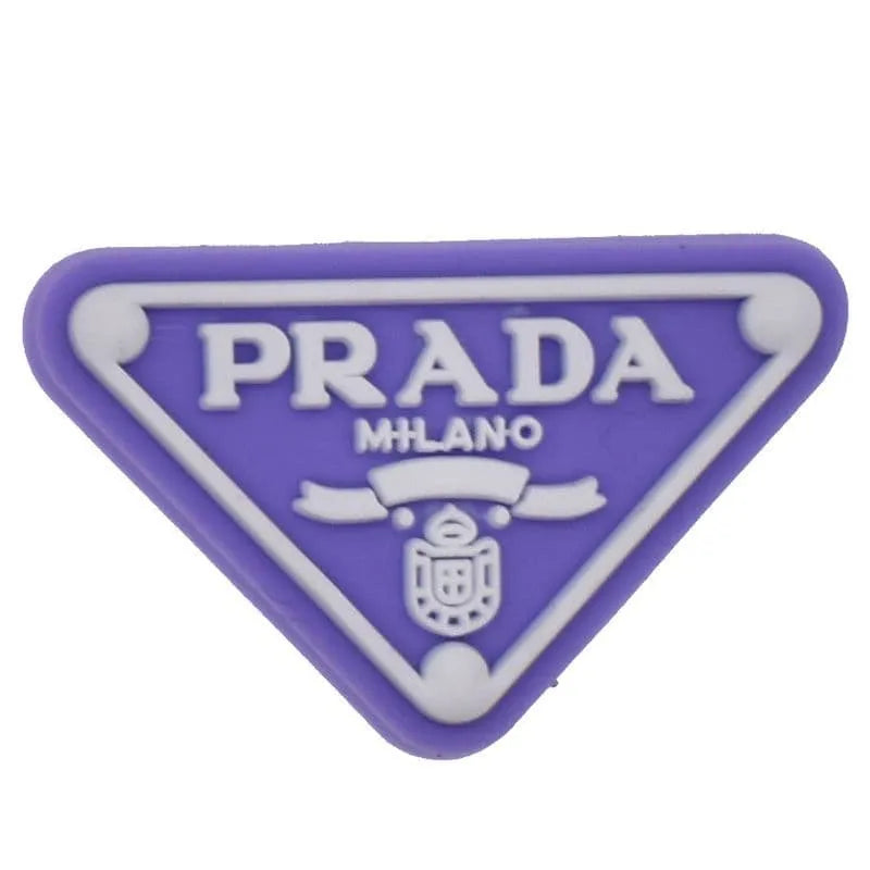 Prada Triplate Purple Shoe Charm