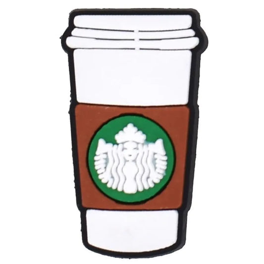 Starbucks Paper Cup White Shoe Charm