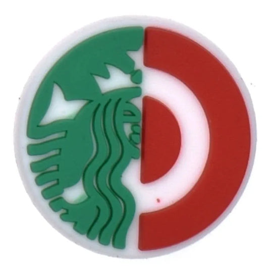 Starbucks Round Badge Logo Shoe Charm