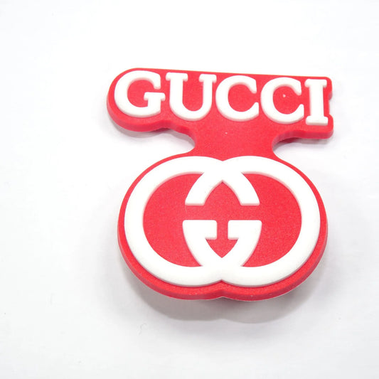 Gucci Stylised Badge Logo Red Shoe Charm