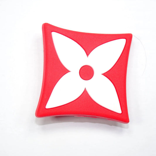 Lv Louis Vuitton French Star Badge Logo White On Red Shoe Charm