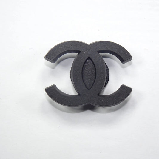 Chanel Double C Stylised Logo Black Shoe Charm