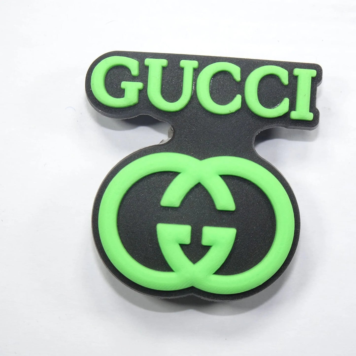 Gucci Stylised Badge Logo Green Shoe Charm