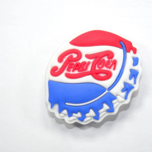 Pepsi Bottle Top Logo Blue/Red Shoe Charm