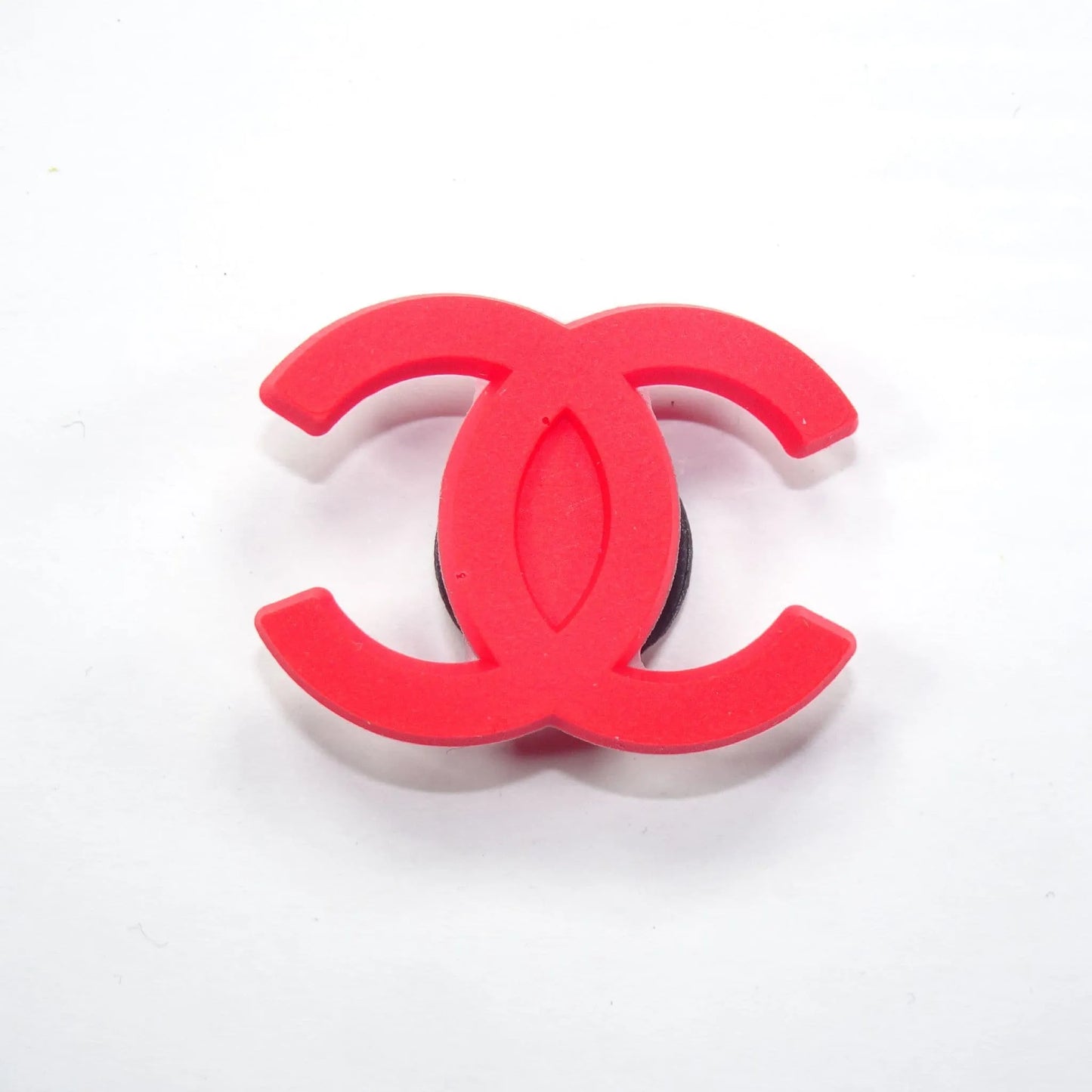 Chanel Double C Stylised Logo Red Shoe Charm