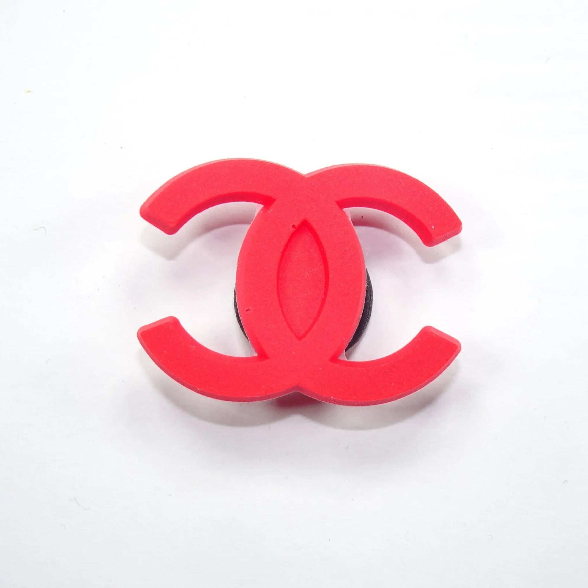 Chanel Double C Stylised Logo Red Shoe Charm