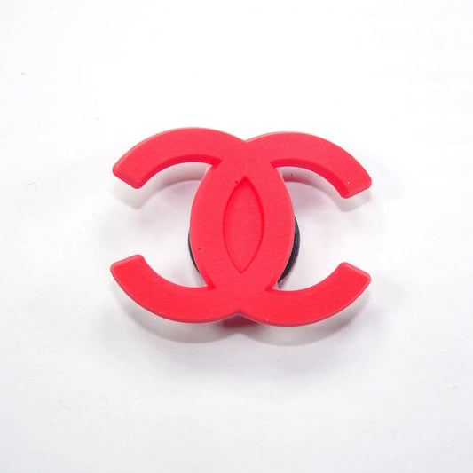 Chanel Double C Stylised Logo Red Shoe Charm