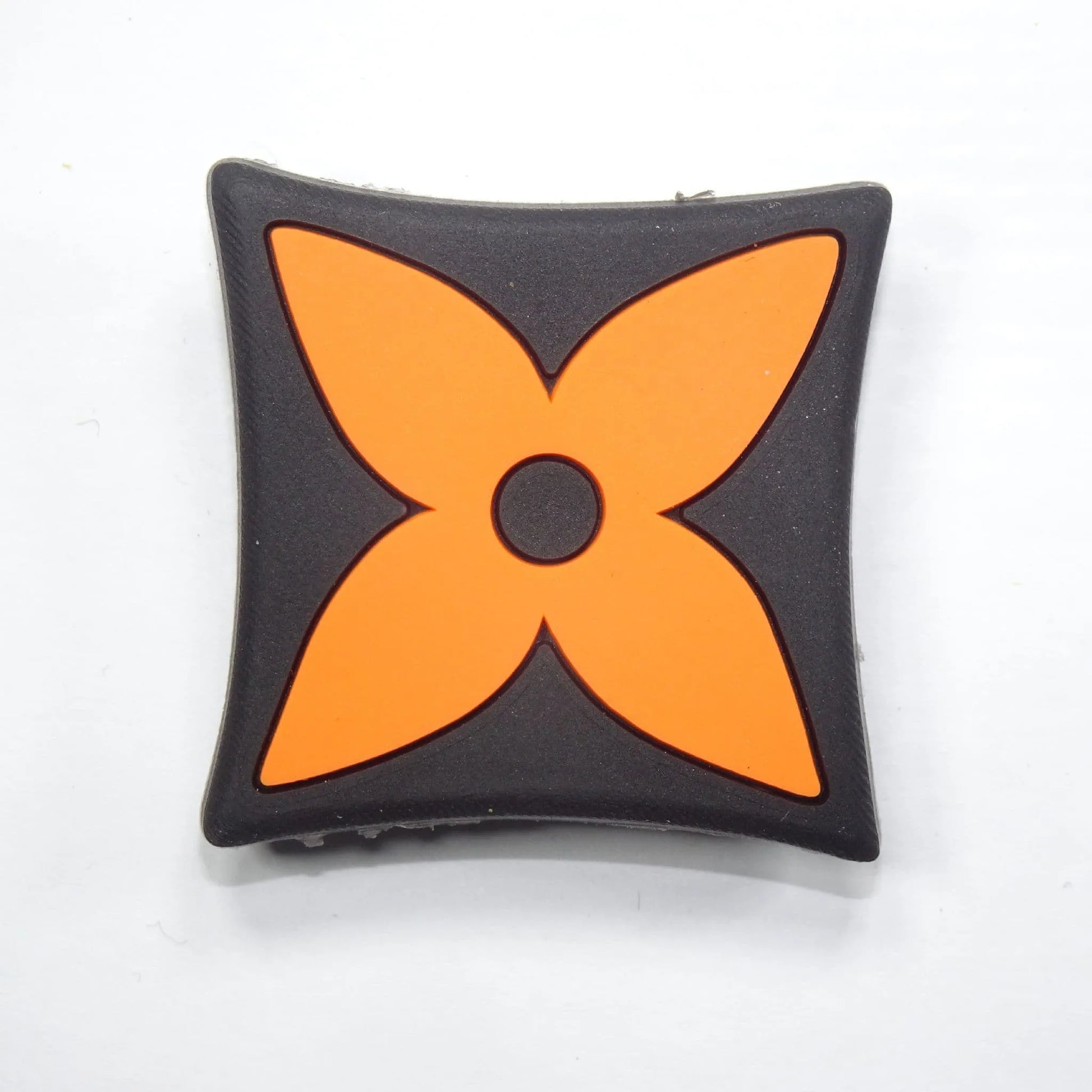 Lv Louis Vuitton French Star Badge Logo Orange On Black Shoe Charm