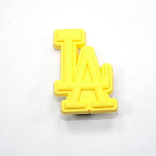 La Stylised Logo Yellow Shoe Charm