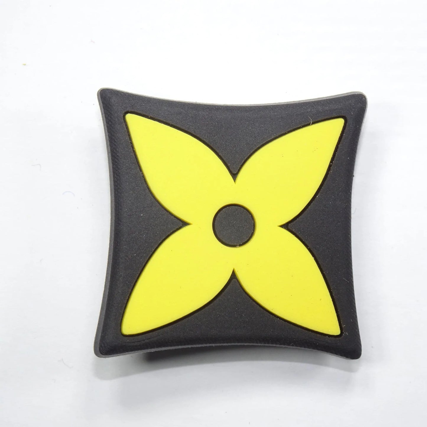 Lv Louis Vuitton French Star Badge Logo Yellow On Black Shoe Charm