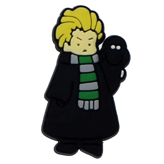 Draco Malfoy With Slytherin Scarf Harry Potter Shoe Charm