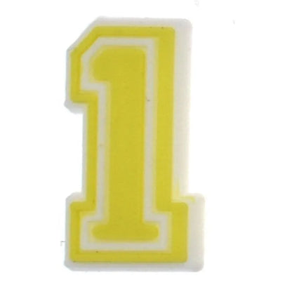 Shoe charm -NUMBERS, Framed Colours