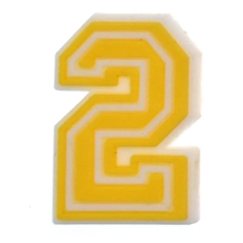 Shoe charm -NUMBERS, Framed Colours