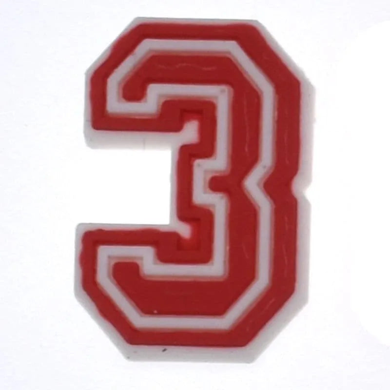 Shoe charm -NUMBERS, Framed Colours