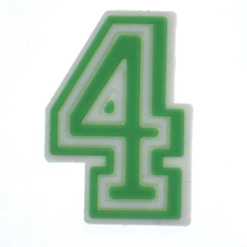 Shoe charm -NUMBERS, Framed Colours