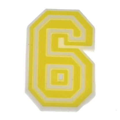 Shoe charm -NUMBERS, Framed Colours