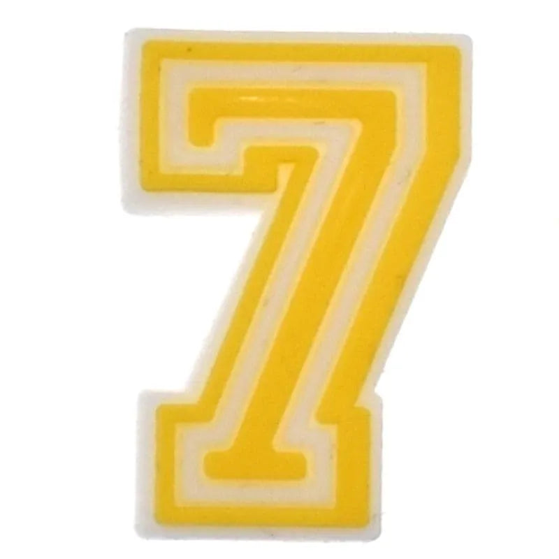 Shoe charm -NUMBERS, Framed Colours