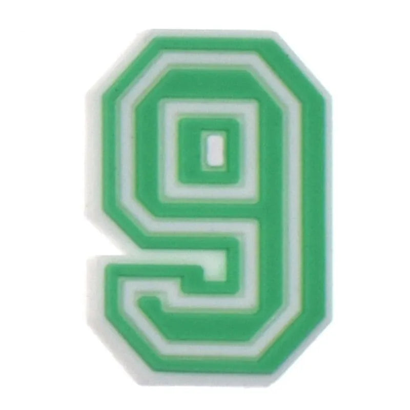 Shoe charm -NUMBERS, Framed Colours