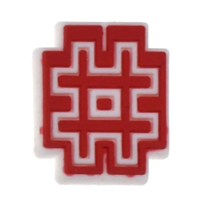 Shoe charm -NUMBERS, Framed Colours